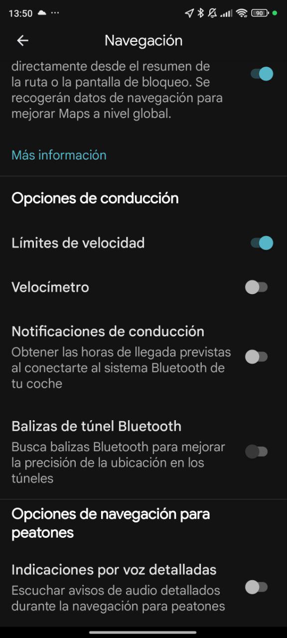 Cómo activar la detección de balizas Bluetooth en Google Maps para no perder la señal en túneles 4 activar detección balizas Bluetooth Google Maps tuneles 0