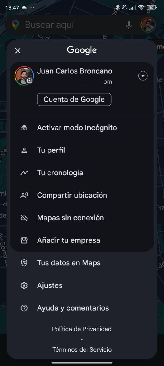 Cómo activar la detección de balizas Bluetooth en Google Maps para no perder la señal en túneles 2 activar detección balizas Bluetooth Google Maps tuneles 3