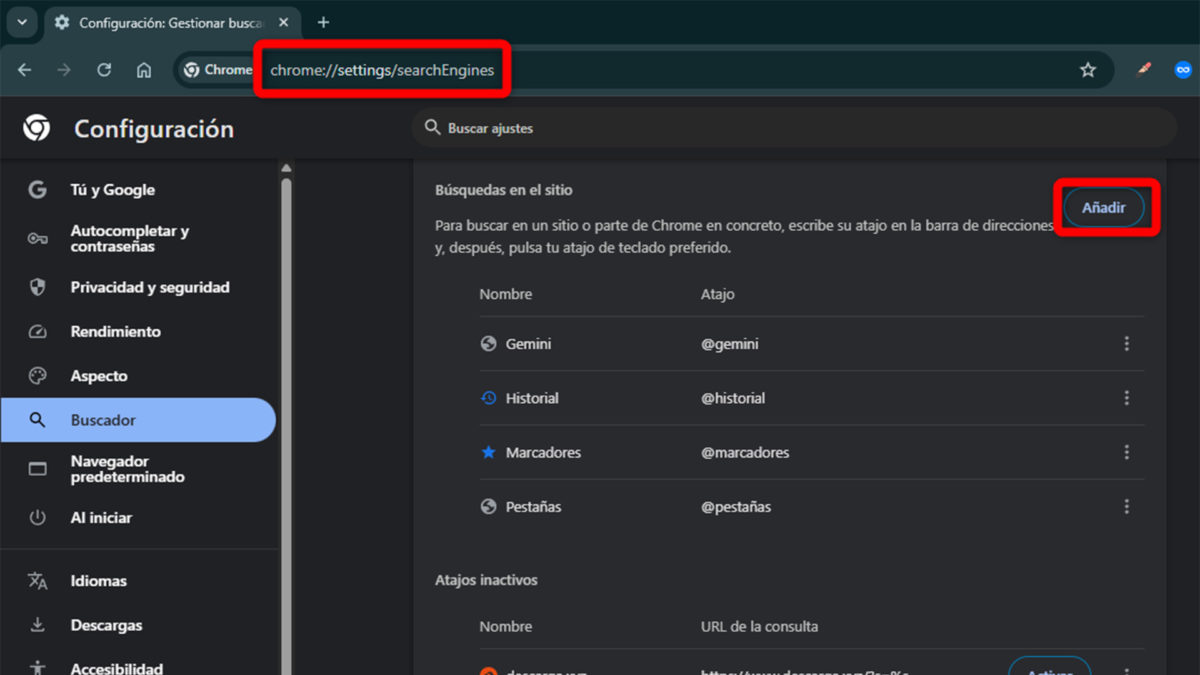 Cómo quitar la IA de Google al navegar y buscar en Internet: guía paso a paso 2 Cómo quitar la IA de Google al navegar y buscar en Internet - Motor de búsqueda personalizado en Chrome