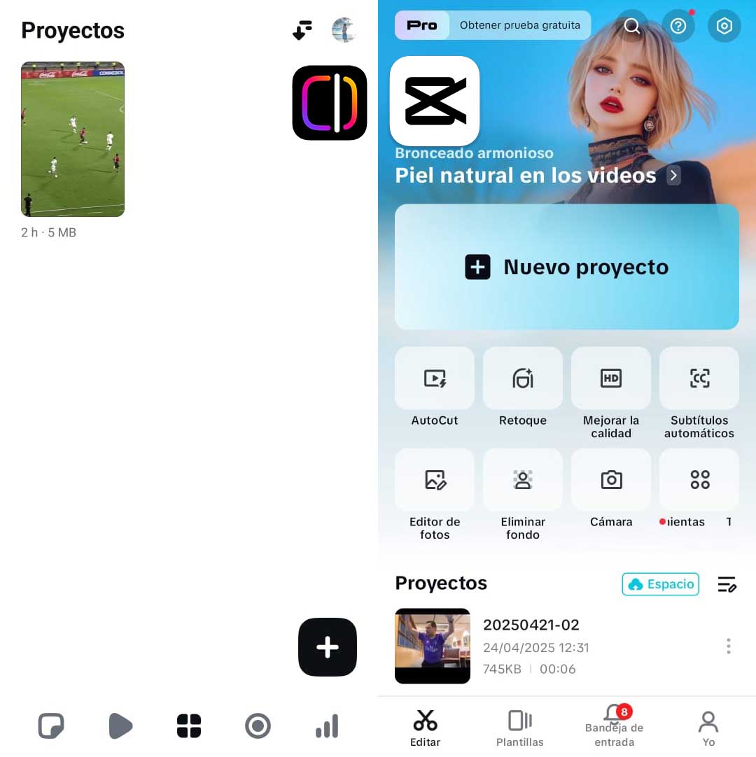 ¿Edits de Instagram o Capcut? Cuál es la mejor app para editar vídeos 2 edits o capcut