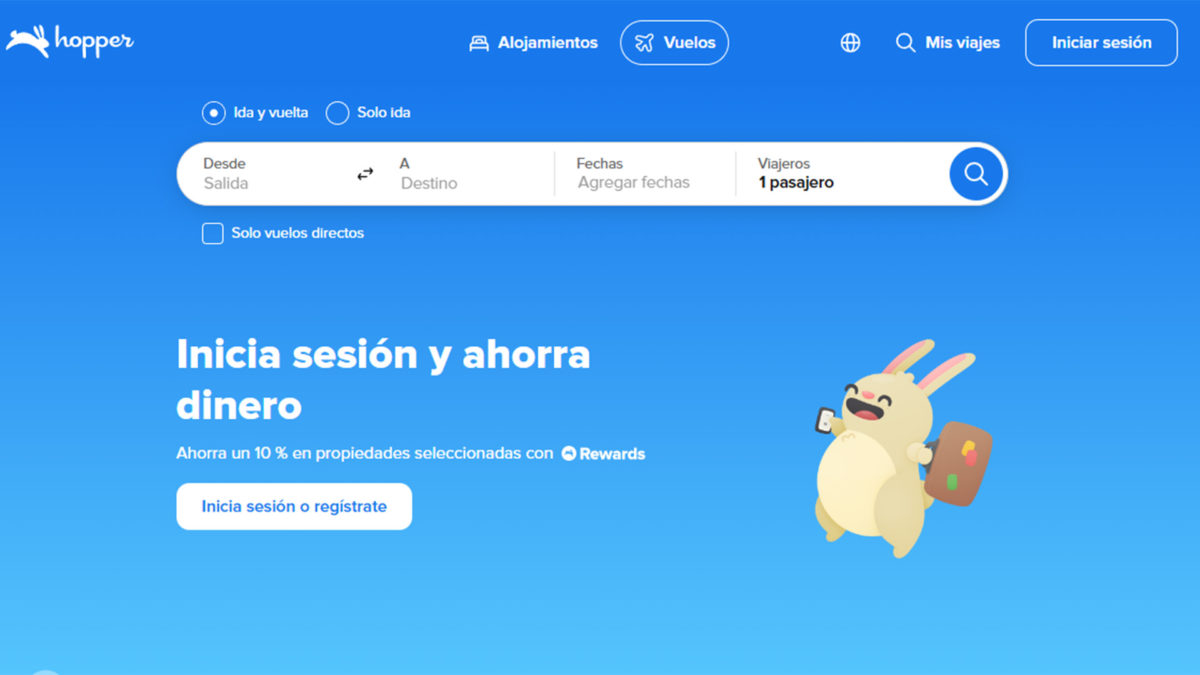 Apps y webs para encontrar ofertas de última hora con escapadas para Semana Santa - Hopper
