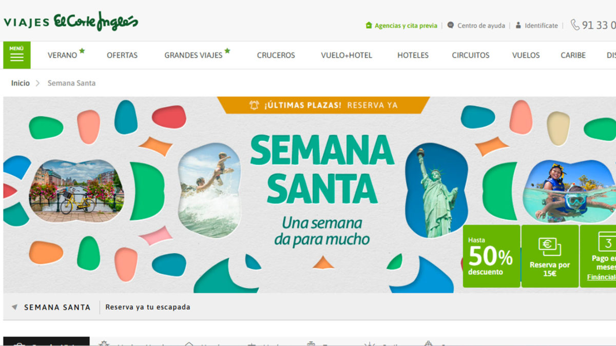 Apps y webs para encontrar ofertas de última hora con escapadas para Semana Santa - Viajes El Corte Ingles