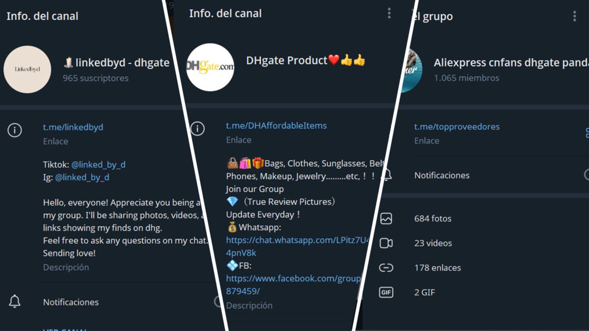 Los mejores canales de Telegram y páginas web para encontrar links y enlaces de DHgate 2 Los mejores canales de Telegram para encontrar links y enlaces de DHgate