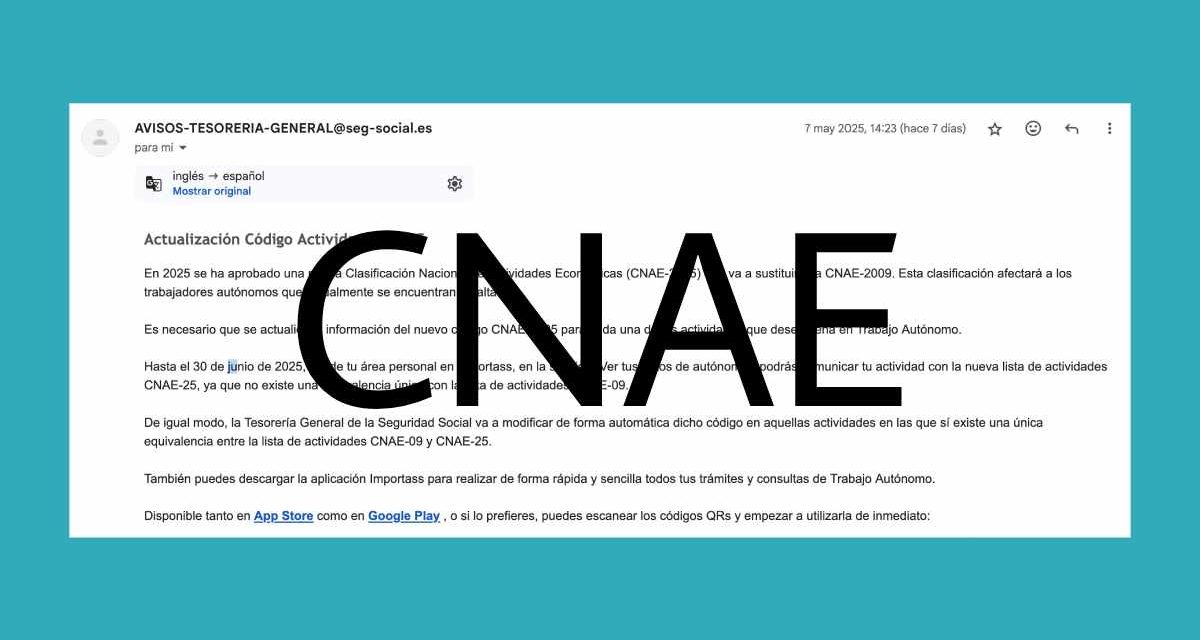 Cómo actualizar el CNAE en la app Importass de la Seguridad Social: guía paso a paso