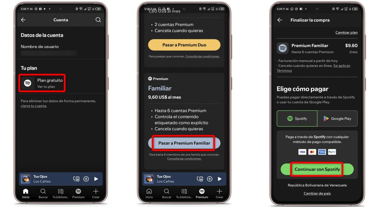 Cómo darse de baja en Spotify: guía paso a paso 4 Así puedes cambiar de plan en Spotify