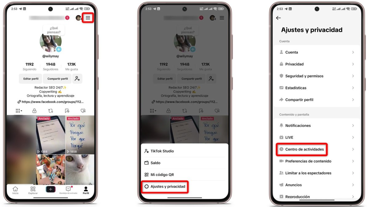 Cómo ver un vídeo anterior que acabo de ver en TikTok 3 Otra forma de ver el historial de vídeos de TikTok