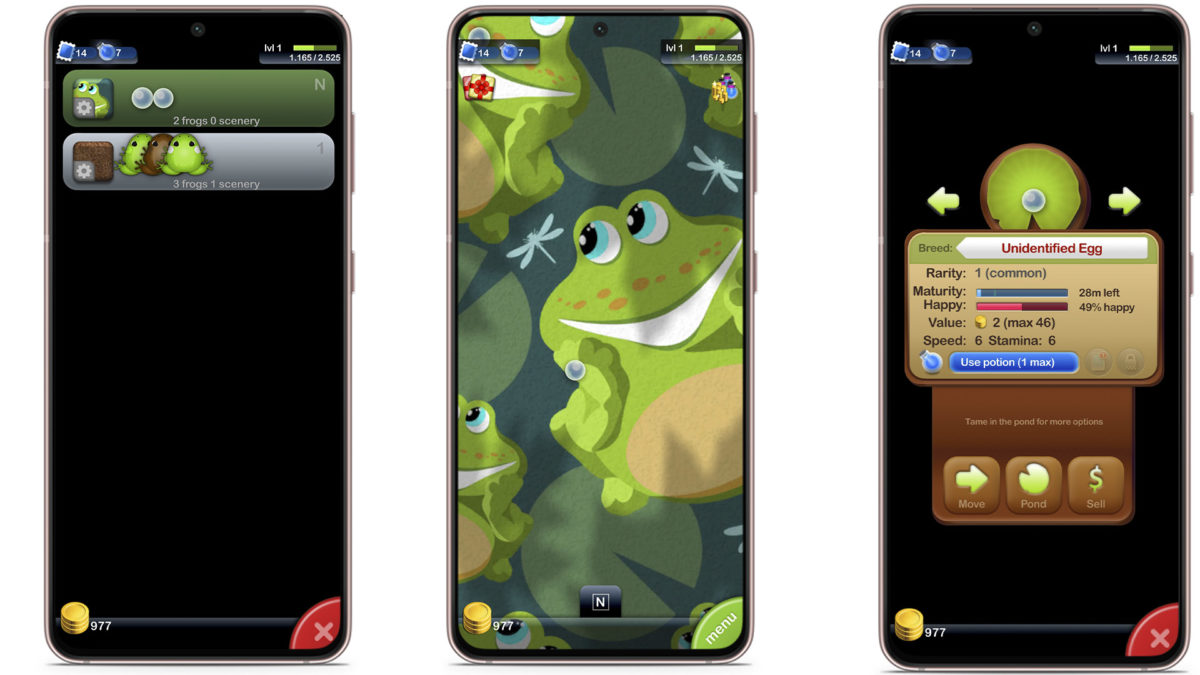 Cómo conseguir nuevas ranas en Pocket Frogs 4 Formas de conseguir nuevas ranas en Pocket Frogs - Aparear ranas en el criadero