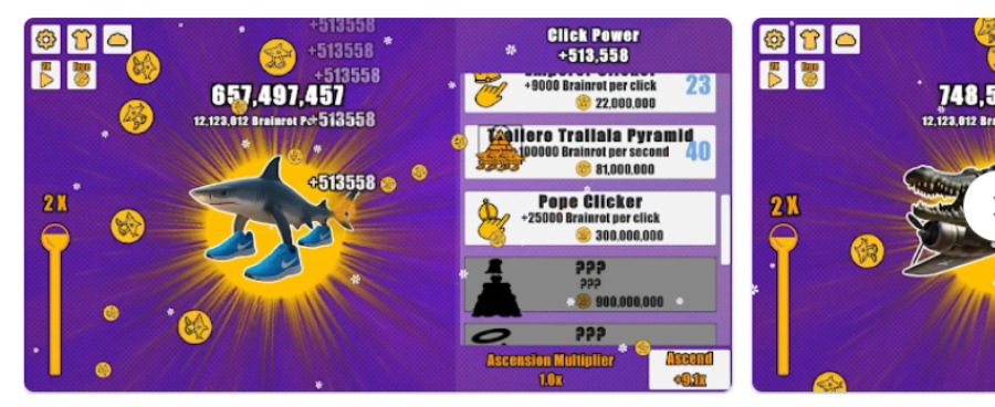 Los juegos del 'Italian brainrot' están triunfando en Google Play: estos son los 3 mejores 4 italian brainrot clicker