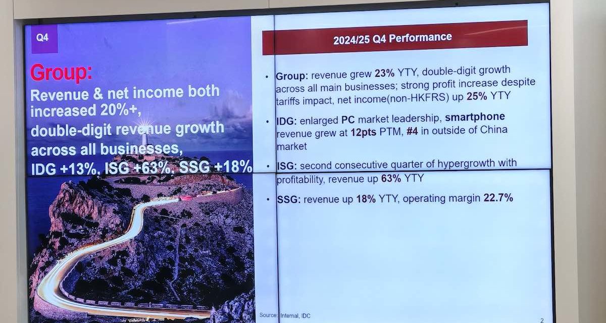 Lenovo consolida su reinado tecnológico: PCs, IA y diversificación impulsan un año récord