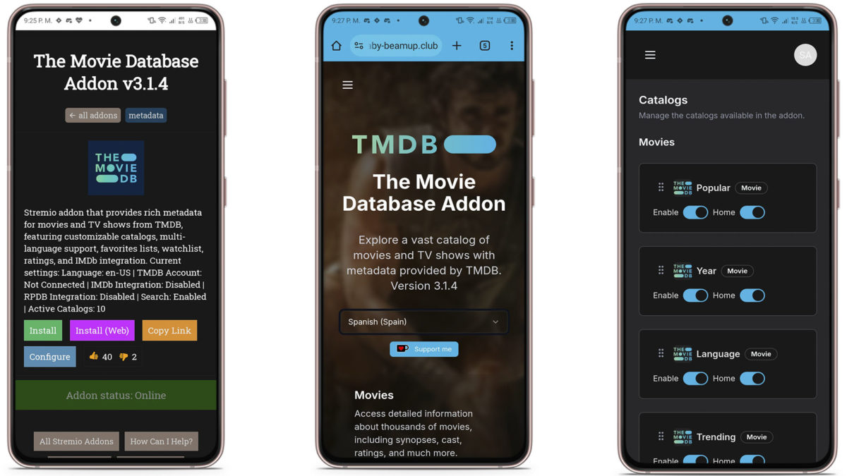 Mejores addons de Stremio en español que funcionan en 2025 - The Movie Database