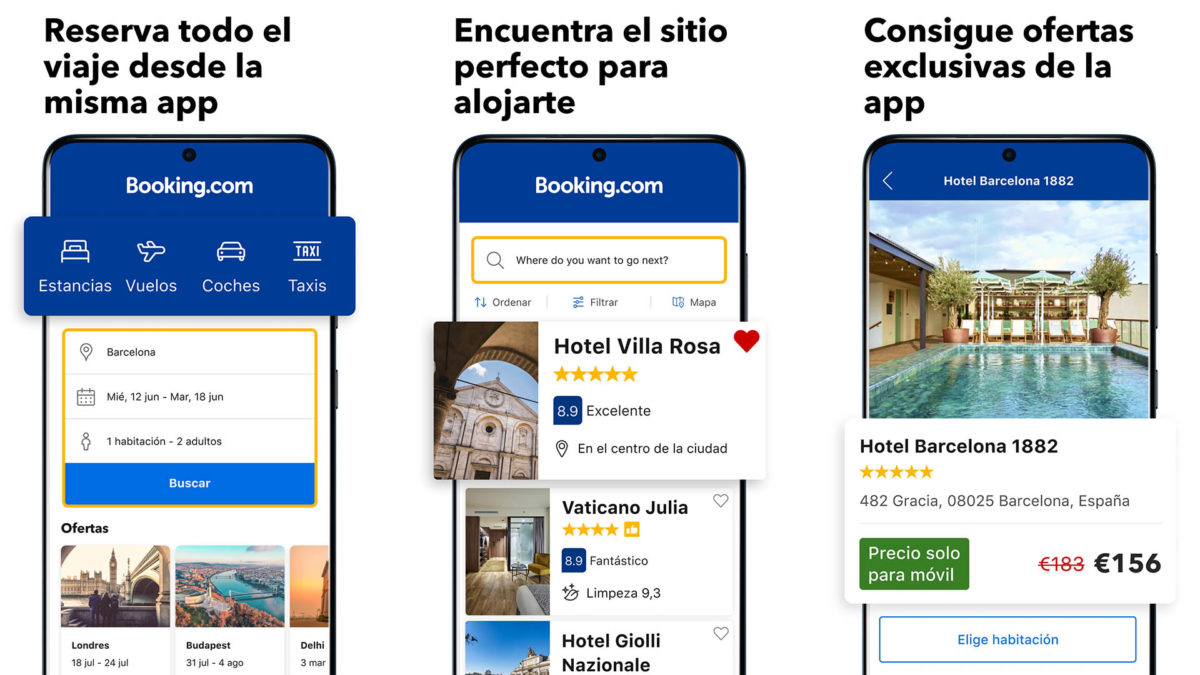 12 aplicaciones que no faltan en mi móvil al irme de vacaciones 5 Aplicaciones que no faltan en mi móvil al irme de vacaciones - Booking.com Reservas Hoteles