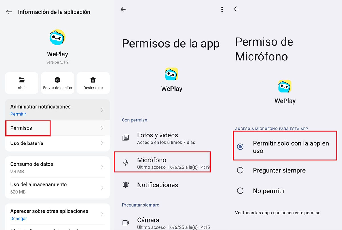 activar microfono weplay