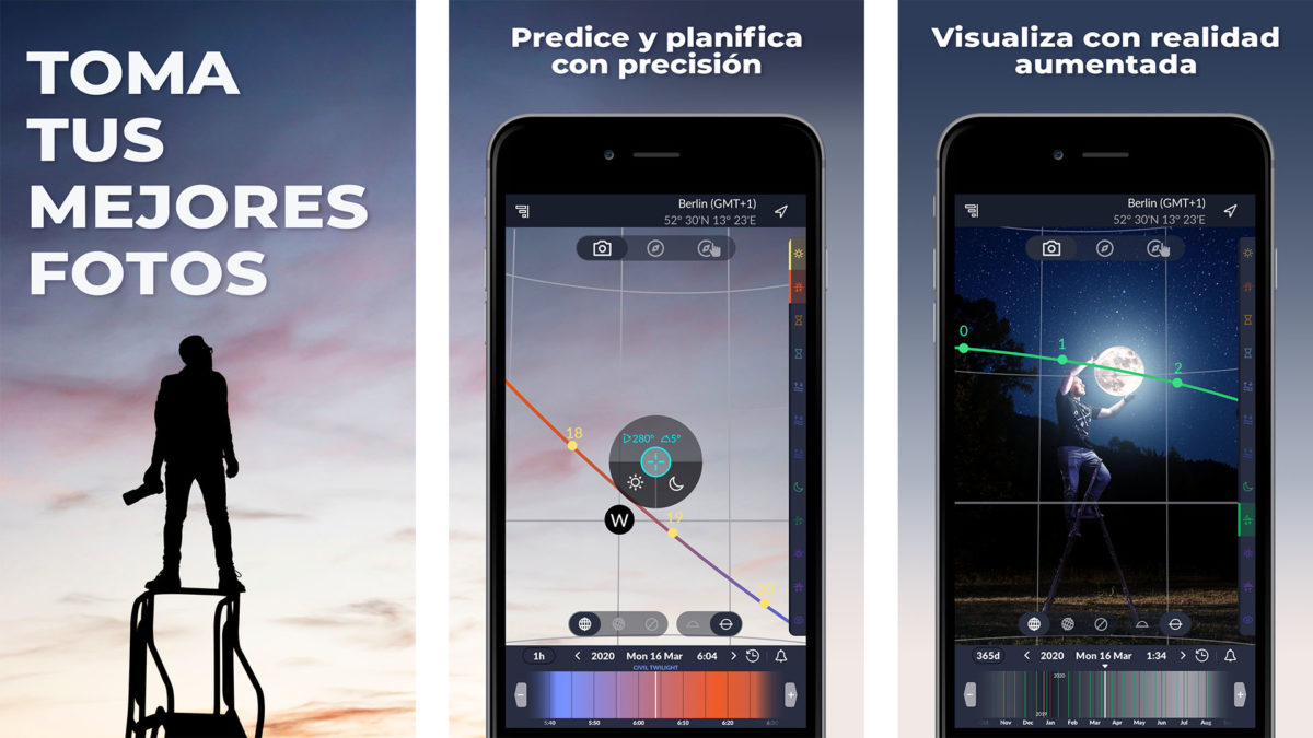 Las 14 mejores apps de fotografía para sacarle más partido a la cámara del móvil 8 Apps para fotografiar la luna y las estrellas - Ephemeris – Sol y la Luna