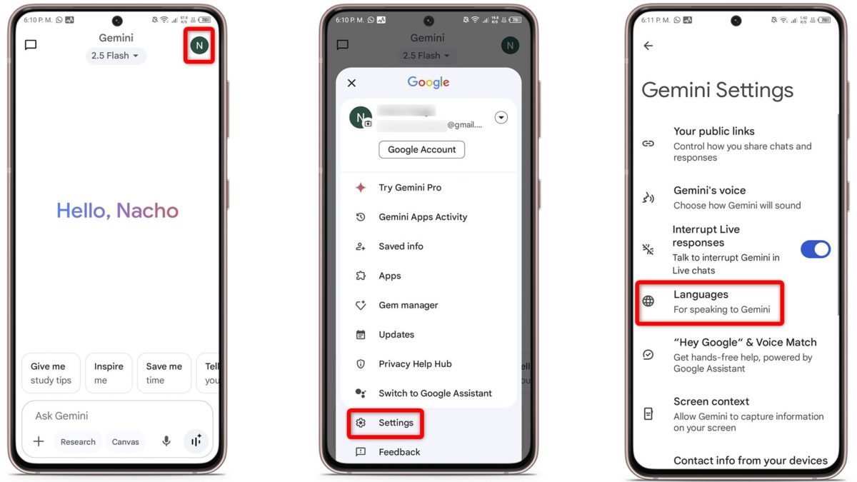 Por qué Gemini me habla en inglés: causas y posibles soluciones 4 Cómo cambiar el idioma de Google Gemini en el móvil