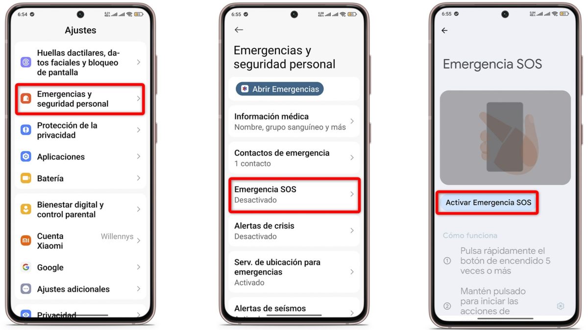 Cómo configurar la llamada automática al 112 en Android - 1