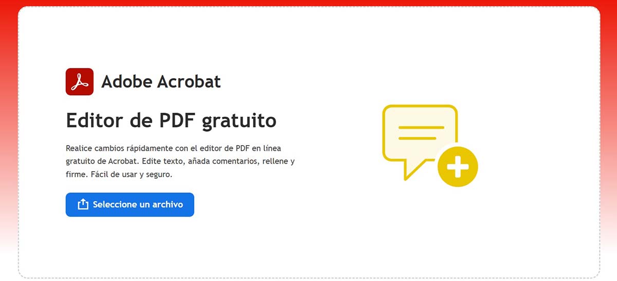 Alternativas gratis a ILovePDF para editar, crear y firmar archivos PDF 4 editor pdf adobe