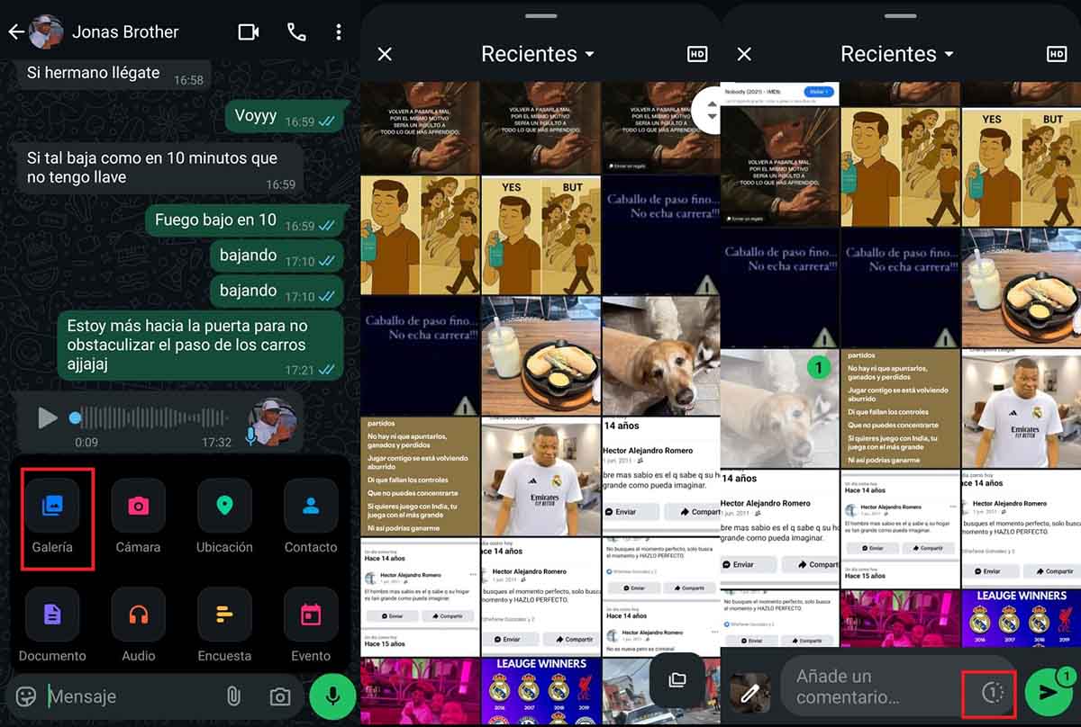 Cómo mandar una foto por WhatsApp que sólo se puede ver una vez: guía paso a paso 3 fotos temporales whatsapp