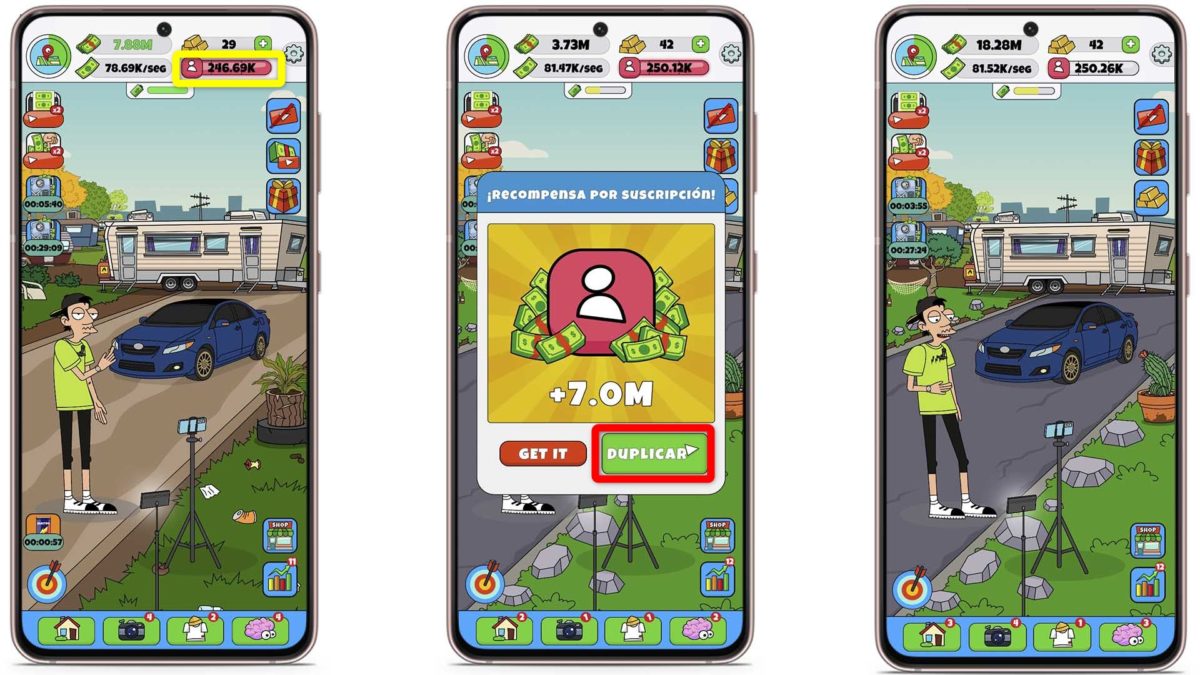 Los 7 mejores trucos para triunfar en el juego de moda 'Lamar: Vlogger ocioso' 5 Los 7 mejores trucos para triunfar en el juego de moda 'Lamar: Vlogger ocioso' - Activa la barra viral en el momento justo