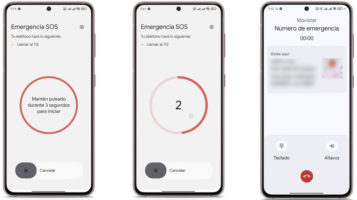 Estos son los pasos para activar la llamada automática de emergencia al 112 en el móvil