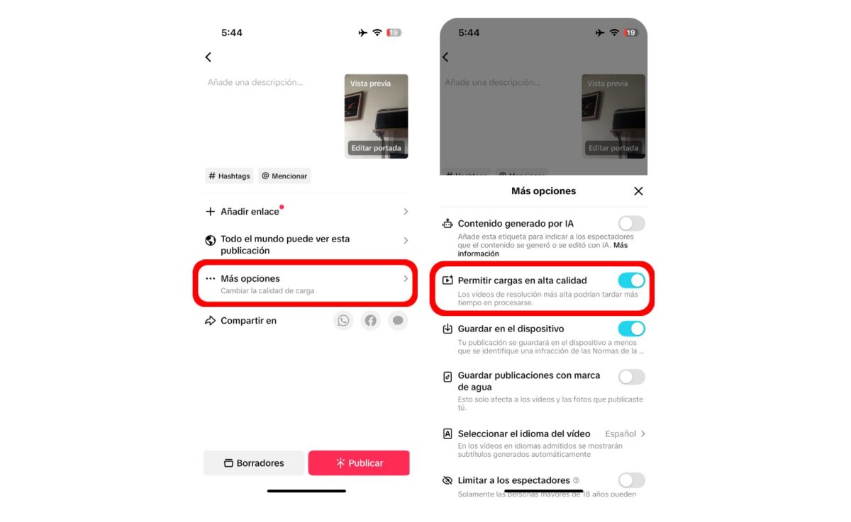 Por qué TikTok no muestra mis vídeos: Causas y posibles soluciones 5 subir calidad videos tiktok