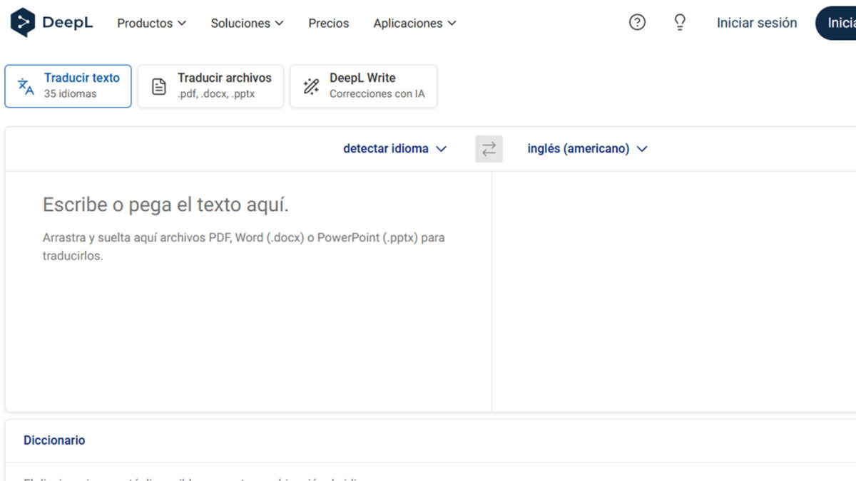 He buscado el mejor traductor de documentos online gratis: sólo estos me han convencido 2 Mejor traductor de documentos online gratis - DeepL Translator
