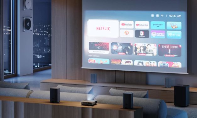 Cómo crear un sistema de cine en casa con el proyector We. BEAM y el sistema inalámbrico We. BOOST de Loewe