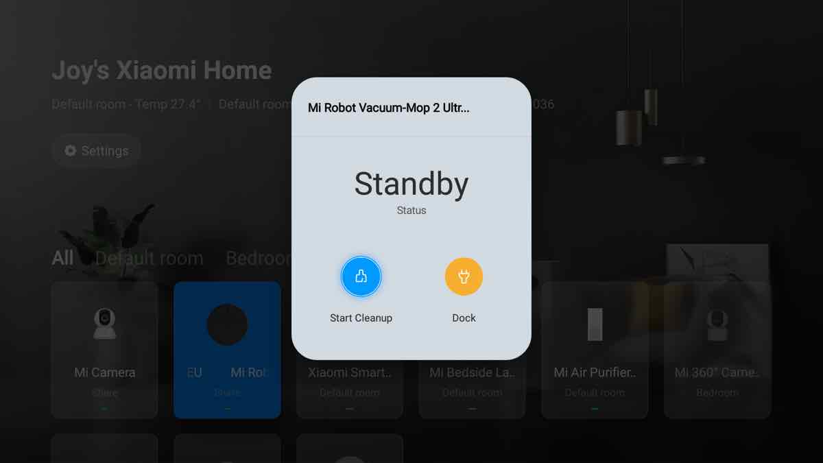 controlar robot aspirador xiaomi desde tv 0