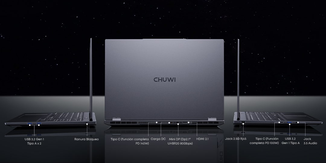 Chuwi Aubox y GameBook, un mini PC potente pero asequible y un portátil gaming que puede con todo 5 Gamebook Chuwi 1