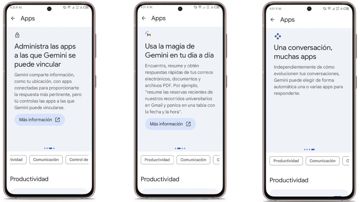 ¡Cuidado con tus secretos! haz esto para evitar que Gemini lea tus mensajes de WhatsApp 2 Integración de Gemini con apps móviles