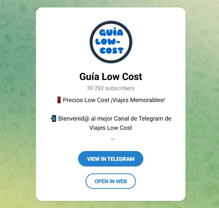 Los mejores canales de Telegram con chollos y ofertas de viajes baratos que funcionan en 2025 5 guia low cost