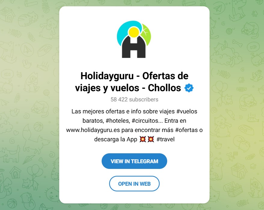 Los mejores canales de Telegram con chollos y ofertas de viajes baratos que funcionan en 2025 2 holidayguru
