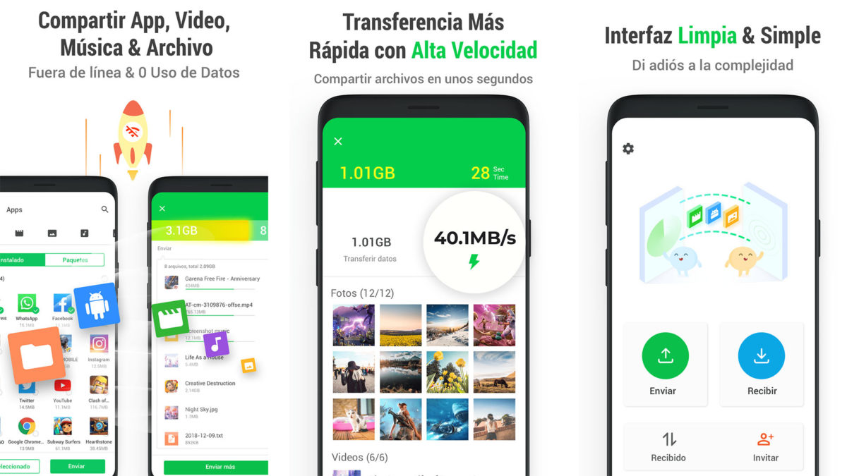 Mejores alternativas a WeTransfer - InShare