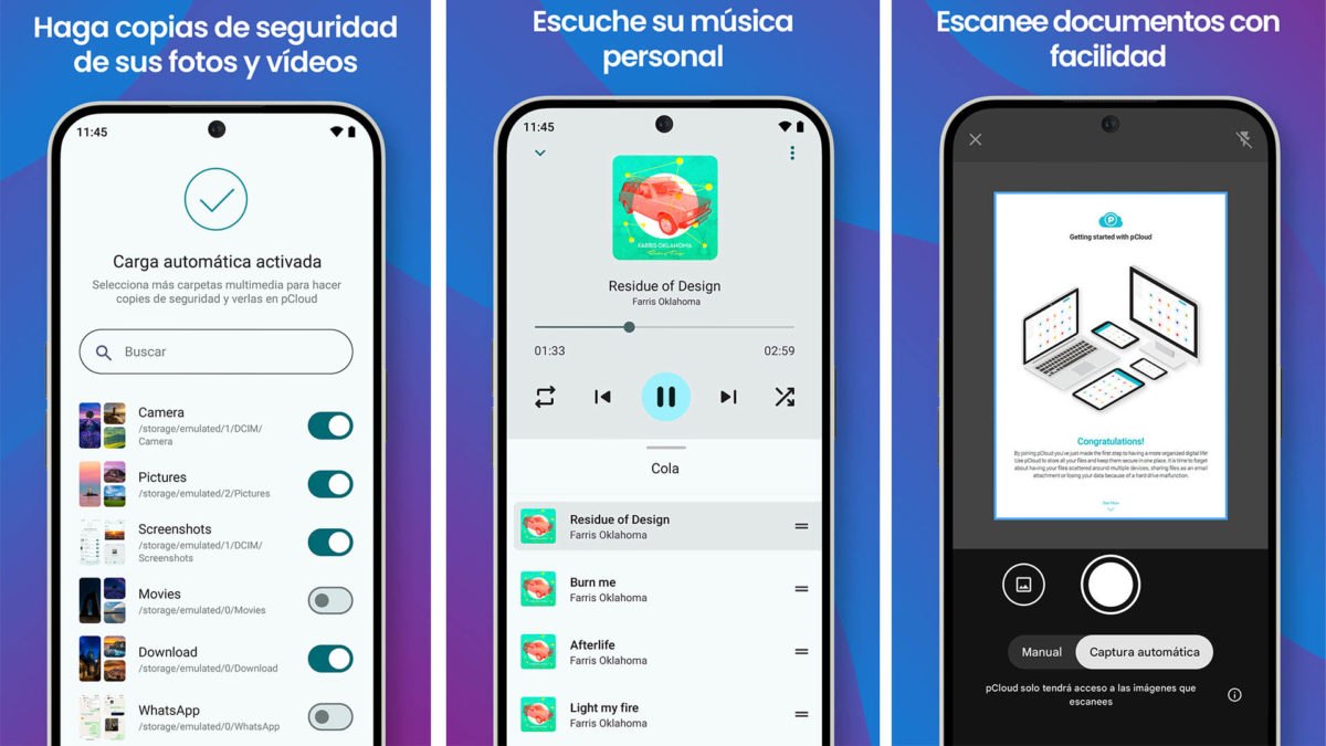 Mejores alternativas a WeTransfer - pCloud