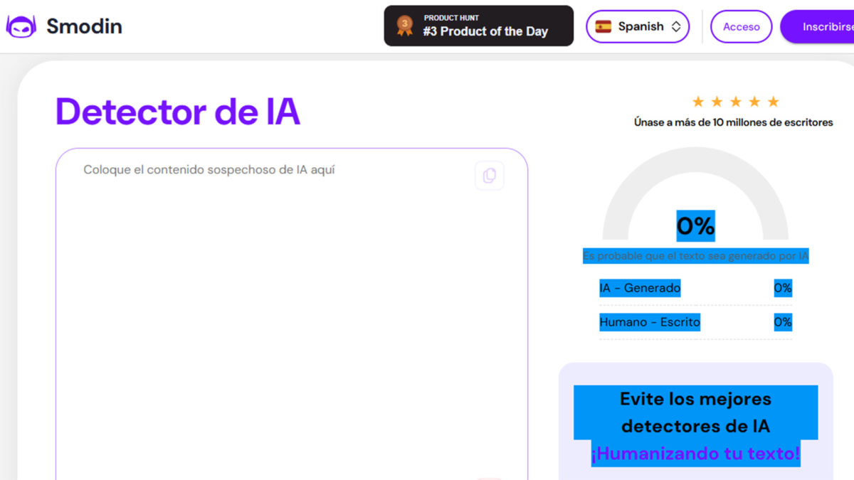 Mejores herramientas para detectar texto generado por IA - Smodin