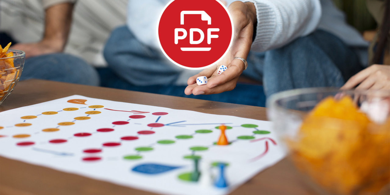 Plantillas con juegos de mesa en PDF para imprimir gratis