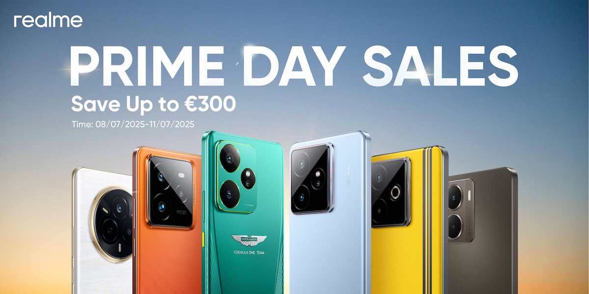 Ahorra hasta 354€ comprando cualquiera de estos móviles realme en el Amazon Prime Day 1 realme Prime Day Sales 2025