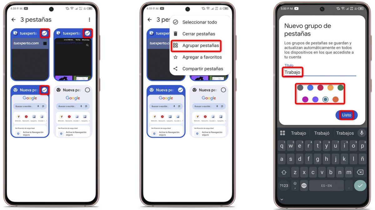 Estas son las 4 nuevas funciones de Google Chrome para ser más eficiente al trabajar y estudiar 6 Personaliza el grupo de pestañas como quieras