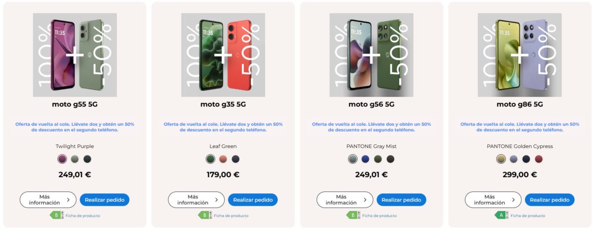 Cómo conseguir un 20% de descuento en dispositivos de Motorola antes de la vuelta al cole 2 Cómo conseguir un 20% de descuento en dispositivos de Motorola antes de la vuelta al cole 1