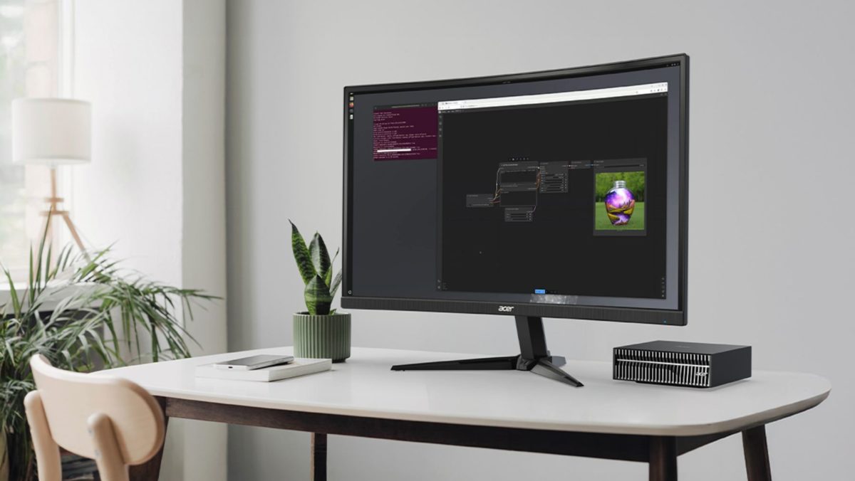 Acer Veriton GN100 AI, una estación de trabajo compacta y potente con un superchip de NVIDIA 1 Acer Veriton GN100 AI, una estación de trabajo compacta y potente con un superchip de NVIDIA