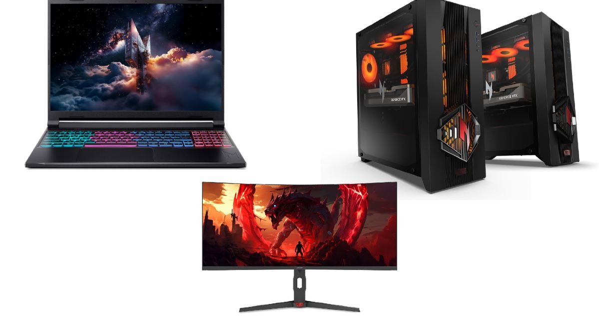 Así son los nuevos portátiles, ordenadores de sobremesa y monitores de la serie Acer Nitro