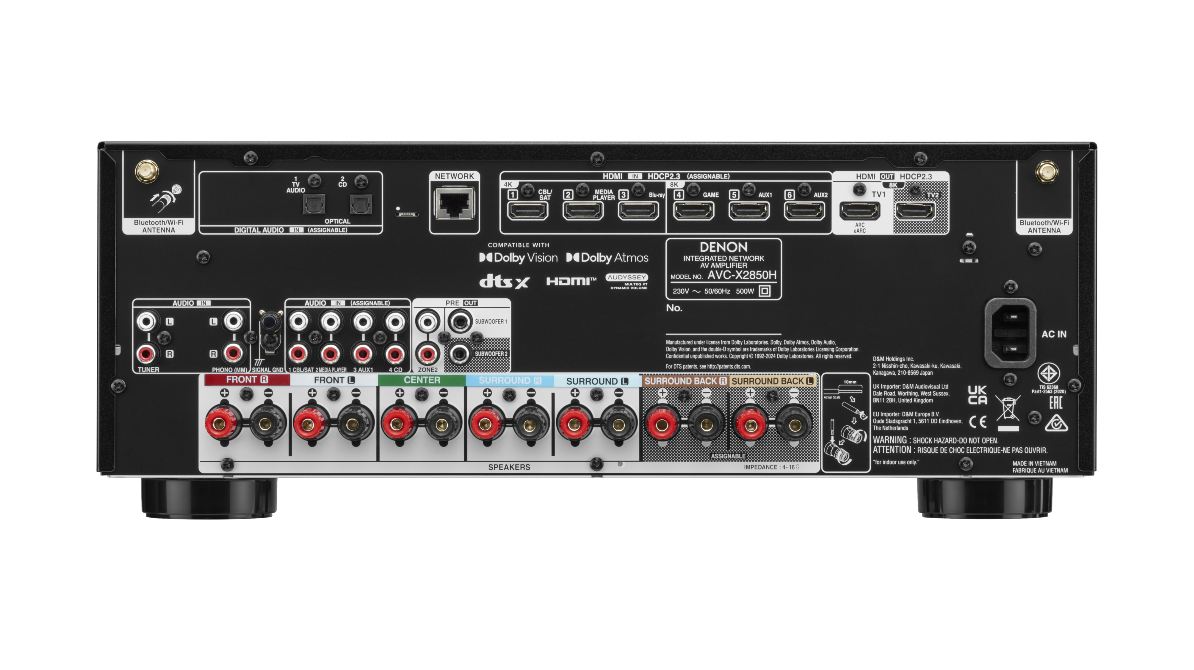 Denon AVC-X2850H, un amplificador de 7.2 canales con audio 3D inmersivo 9 Denon AVC-X2850H, un amplificador de 7.2 canales con audio 3D inmersivo 2