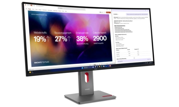 Lenovo ThinkVision P40WD-40, un monitor curvo para profesionales con resolución 5K2K