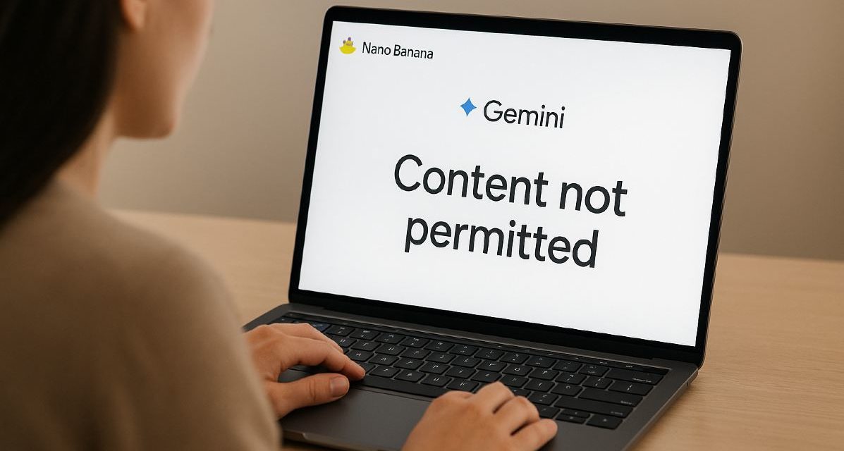 Por qué aparece el mensaje ‘Content not permitted’ o ‘Content blocked’ en Nano Banana