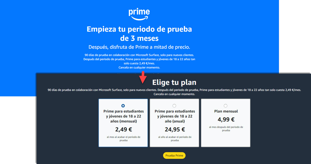 Cómo suscribirse a Amazon Prime para estudiantes en España: Requisitos y precio 2 Cómo suscribirse a Amazon Prime para estudiantes en España: Requisitos y precio 2