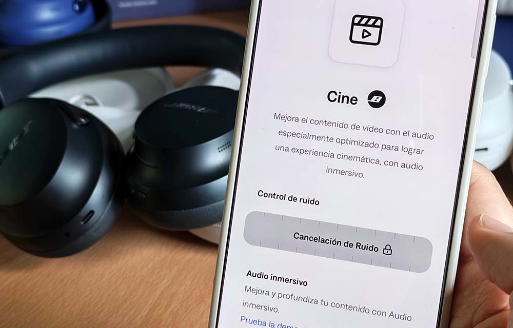 Cómo activar el modo Cine en los auriculares de diadema Bose QuietComfort Ultra