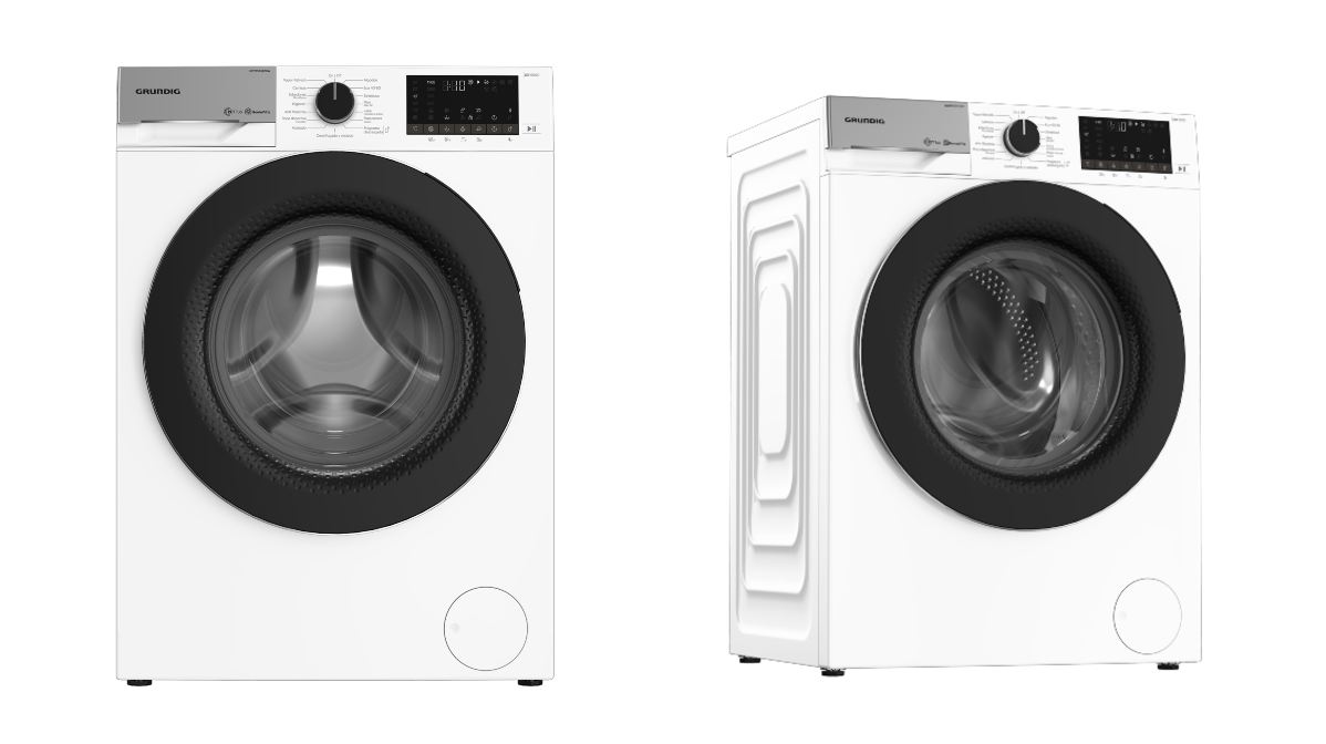 Grundig GW7P5104110W, una lavadora con 10 kg de carga que reduce arrugas a través del vapor