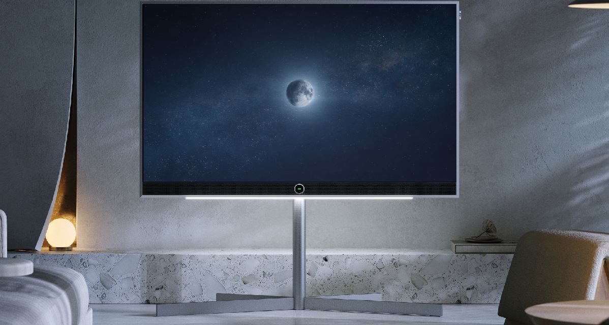 Loewe Stellar 65 dr+ VIDAA, un televisor OLED de diseño con acabados en lava, cemento y aluminio