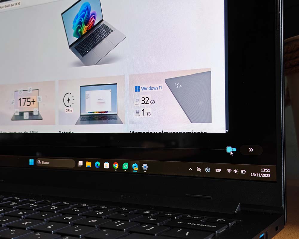 Mi experiencia con el ordenador portátil Acer Swift Go 14 AI tras tres semanas de uso 16 acer-swift-go-14-ai-35