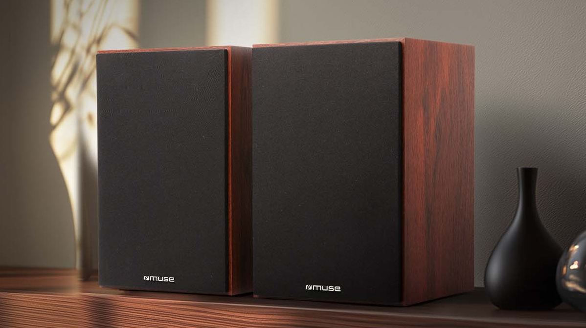 Muse MT-109 WTO y M-610 SH, tocadiscos y altavoces para tener el mejor sonido en el salón 4 Altavoces Muse M-610 SH