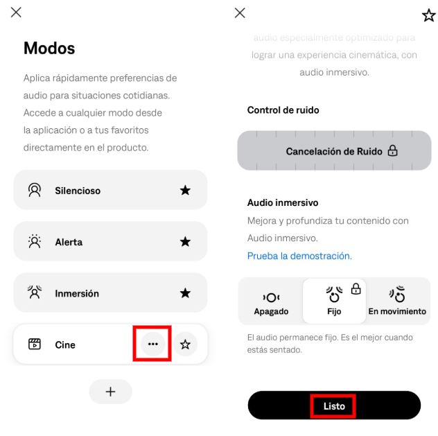 Cómo activar el modo Cine en los auriculares de diadema Bose QuietComfort Ultra 3